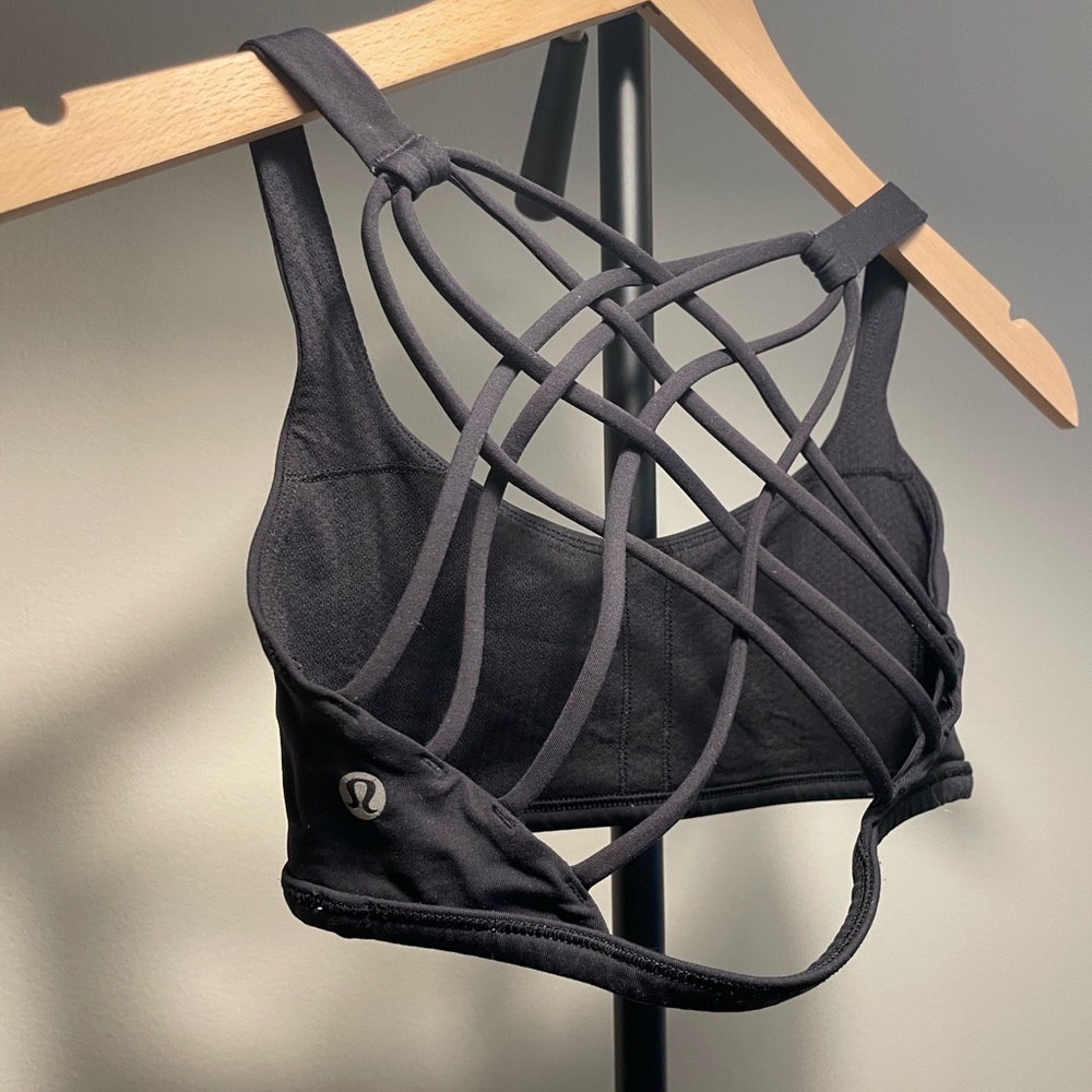 lululemon athletica Black Strappy Sports Bra